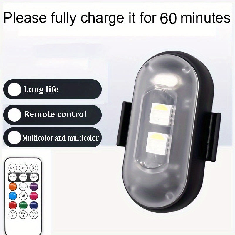 Перезаряжаемые RGB LED акцентные светильники 2/4 шт. с пультом дистанционного управления, универсальное использование