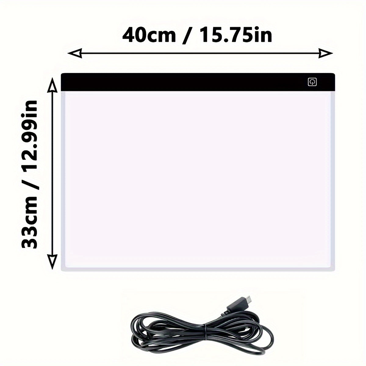 Acrylic LED Drawing Light Pad with Dimmable Levels in A5 A4 A3 Sizes for Art and Learning