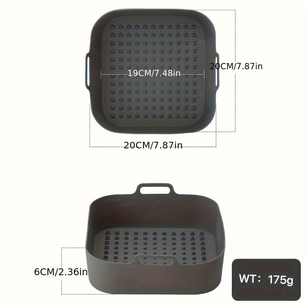 Silicone Air Fryer Baking Tray Non-Stick Heat-Resistant Food-Safe