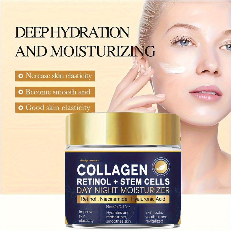 60g Collagen Retinol Stem Cell Face Moisturizer for All Skin Types Hydrating Firming