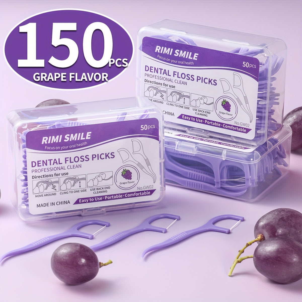 Dental Floss Sticks 600/300/150/50/30 Disposable High Elasticity Toothpicks