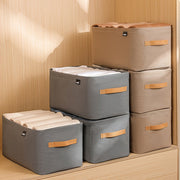 Clothes Storage Box with Handles Lightweight Wardrobe Organizer
