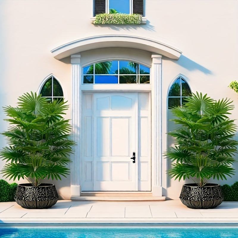 Large Artificial Palm Tree with 24 Leaves for Indoor Outdoor Decor