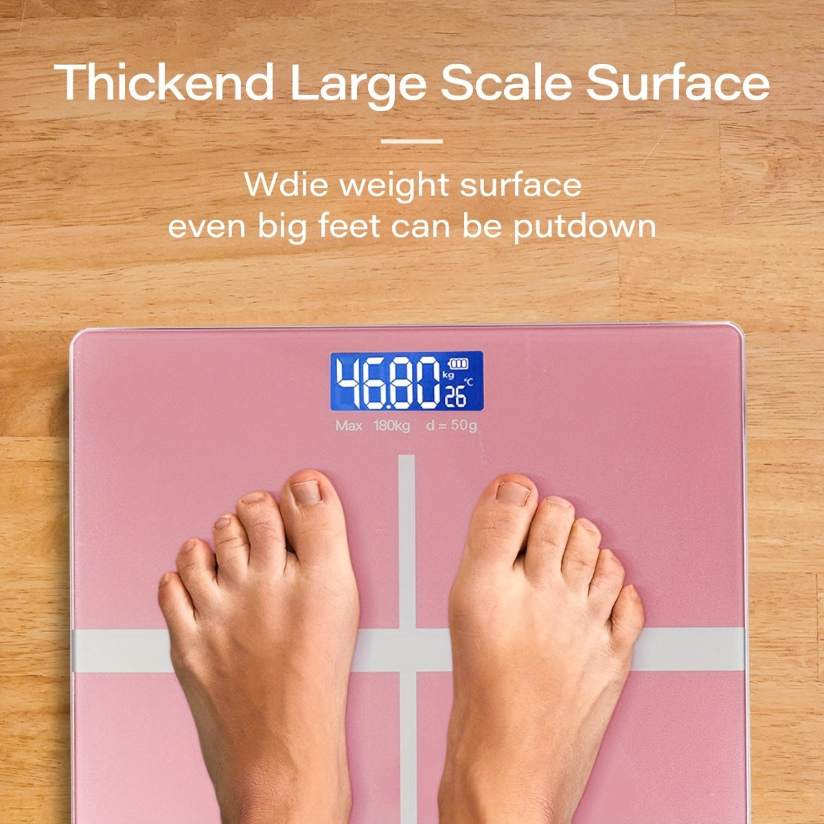 HOTU 1 dona kengaytirilgan raqamli vazn o‘lchagich, orqa yoritilgan LCD displey bilan, 176.9 KG gacha sig‘imi, aniq va xavfsiz, raqamli o‘lchagich.