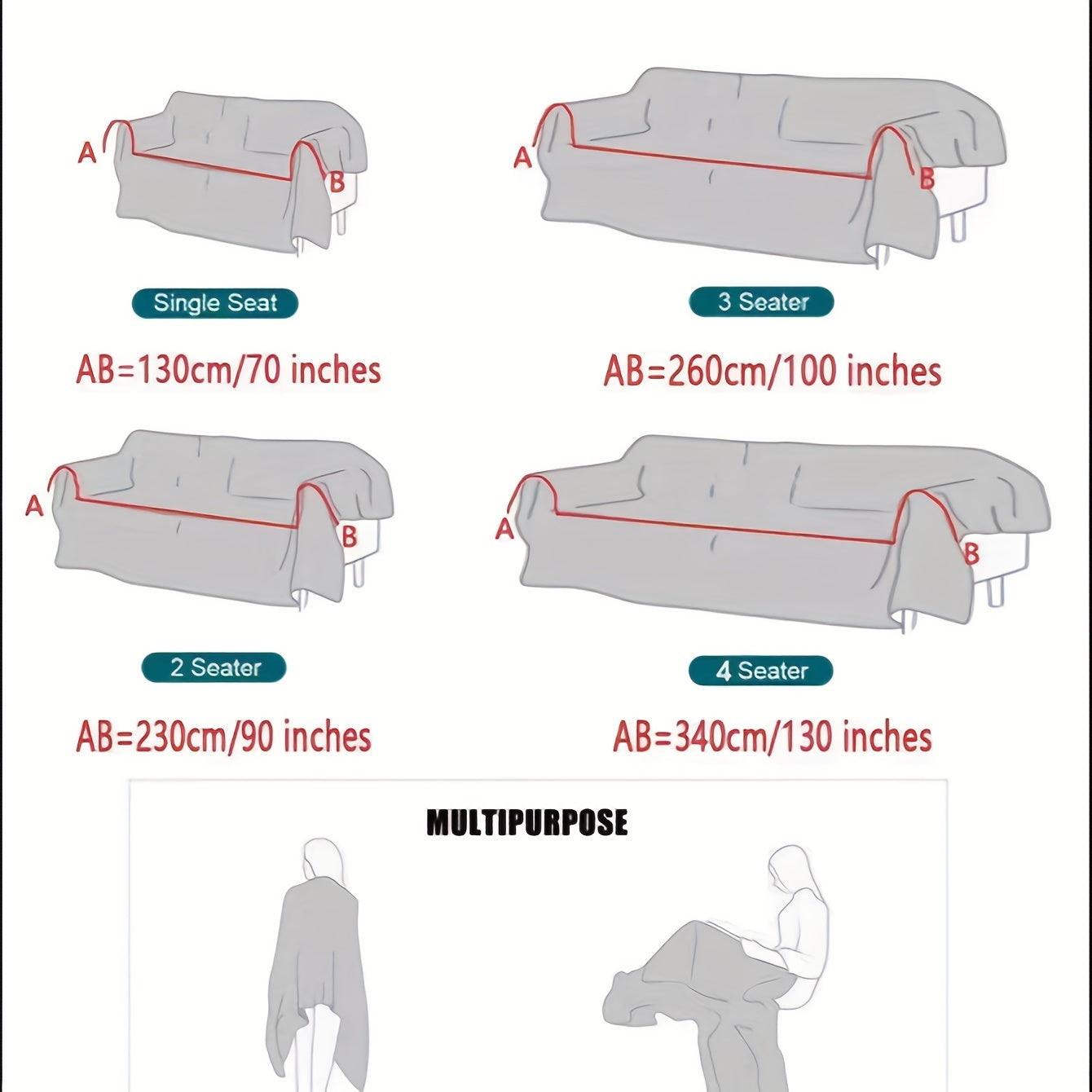 Питомцы-Защита Однотонное Плед для Дивана с Антицарапинной Защитой и Современным Дизайном для Декора на Протяжении Года