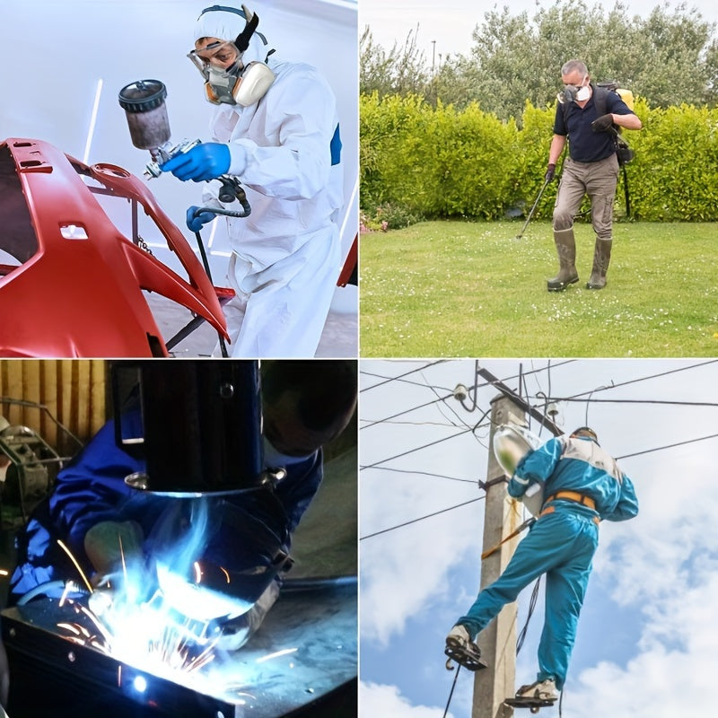 Reusable Half Face Mask Hypoallergenic Rubber Dust and Chemical Protection