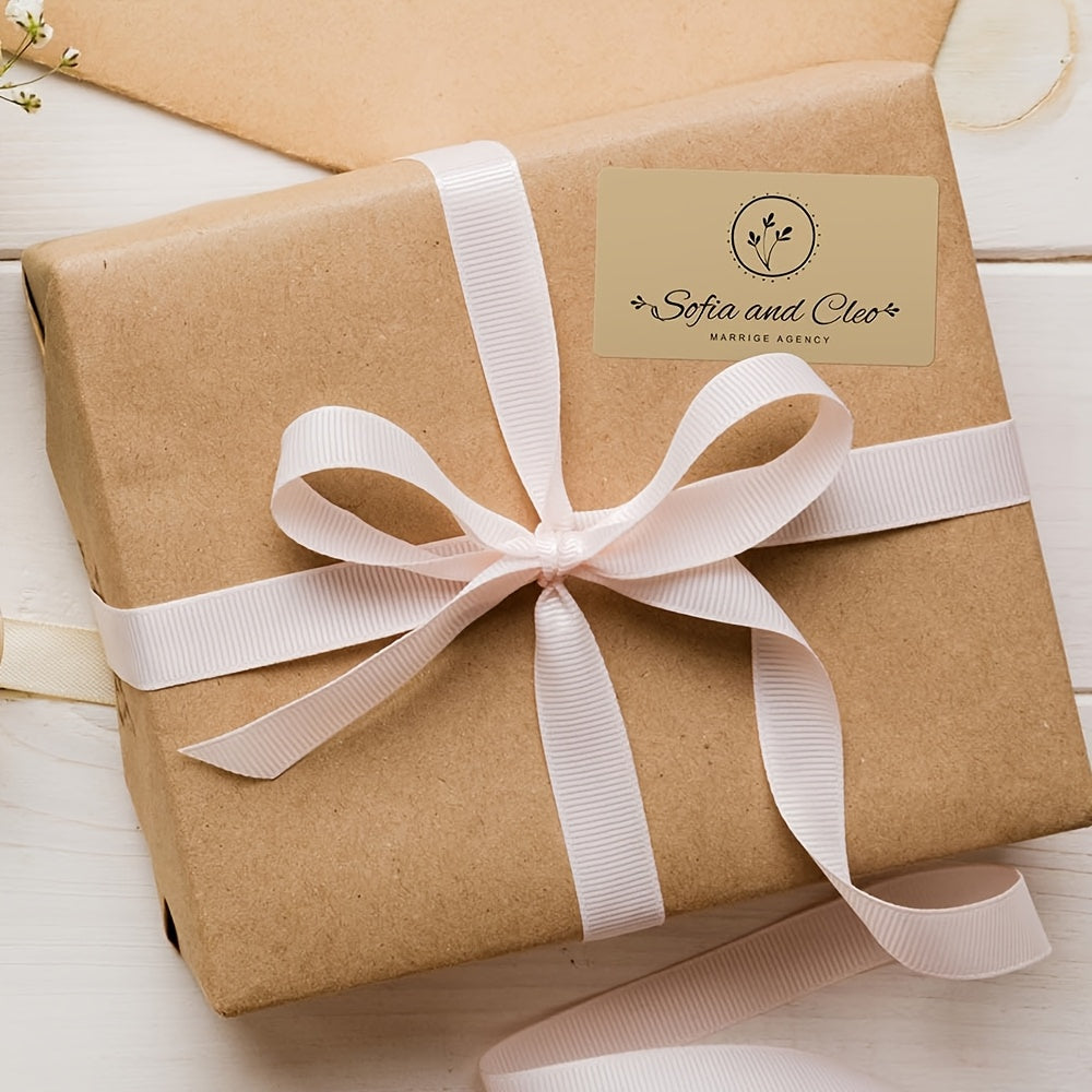 250 круглых термальных этикеток 3 дюйма коричневого цвета для малого бизнеса и офисного использования