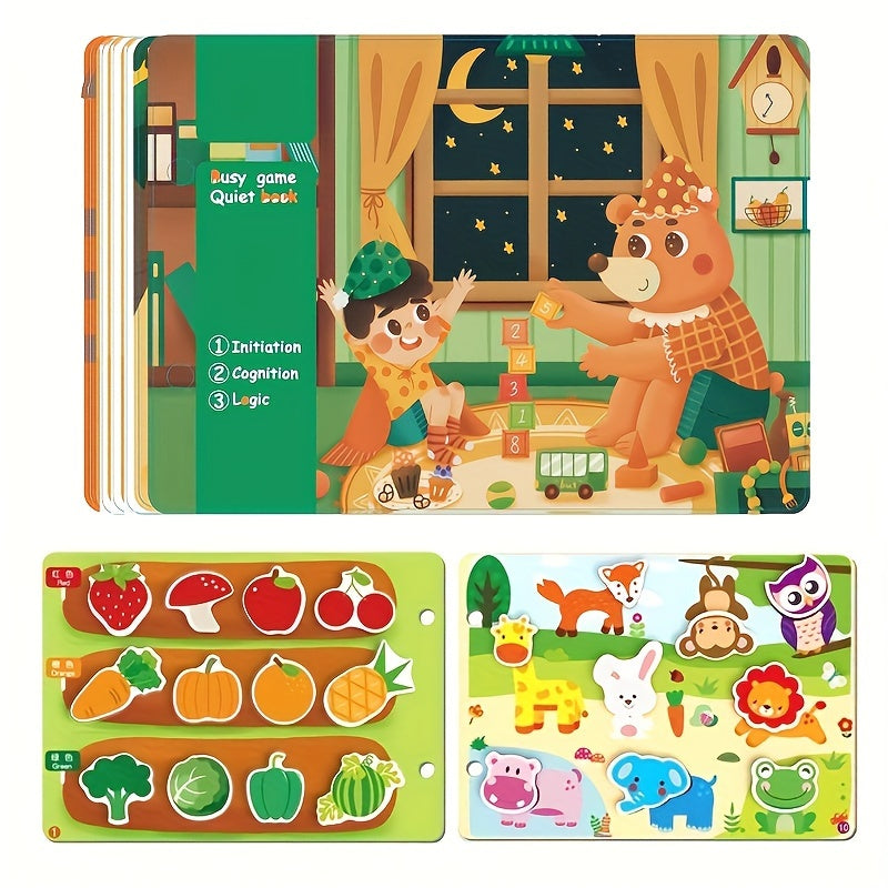 Educational Sticker Set for DIY Quiet Book White Paper for Children 14+