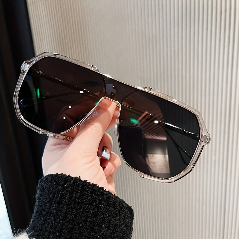 Gafas de sol de doble puente grande para mujer y hombre, polarizadas, para conducir y viajes a la playa