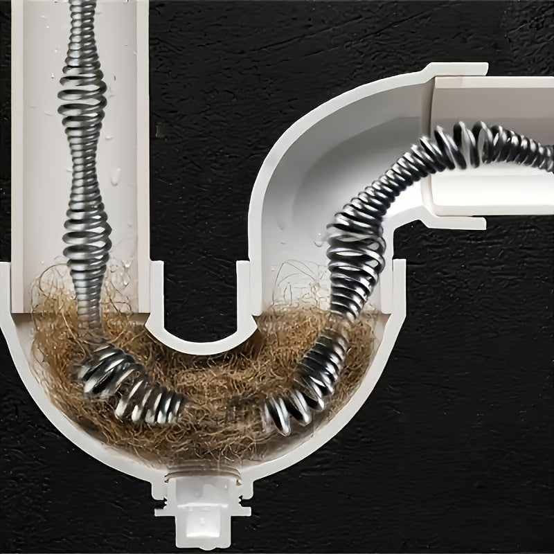 10 Meter Flexible Spiral Wire Drain Cleaner for Kitchen Bathroom Clog Removal Manual Plumbing Tool