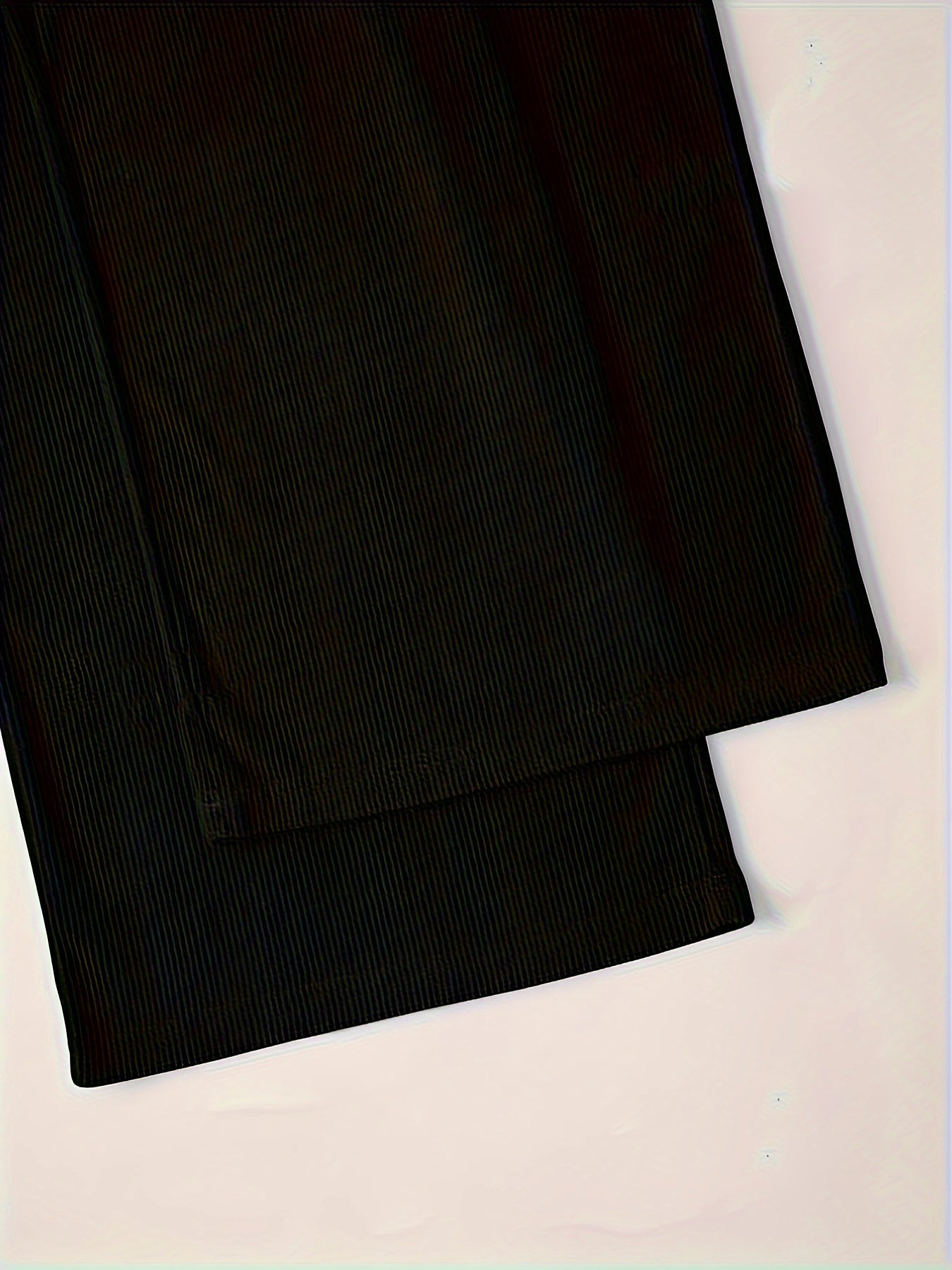 Plus Size Women's Pink Corduroy Wide-Leg Pants Elastic Waist Casual Semi-Formal