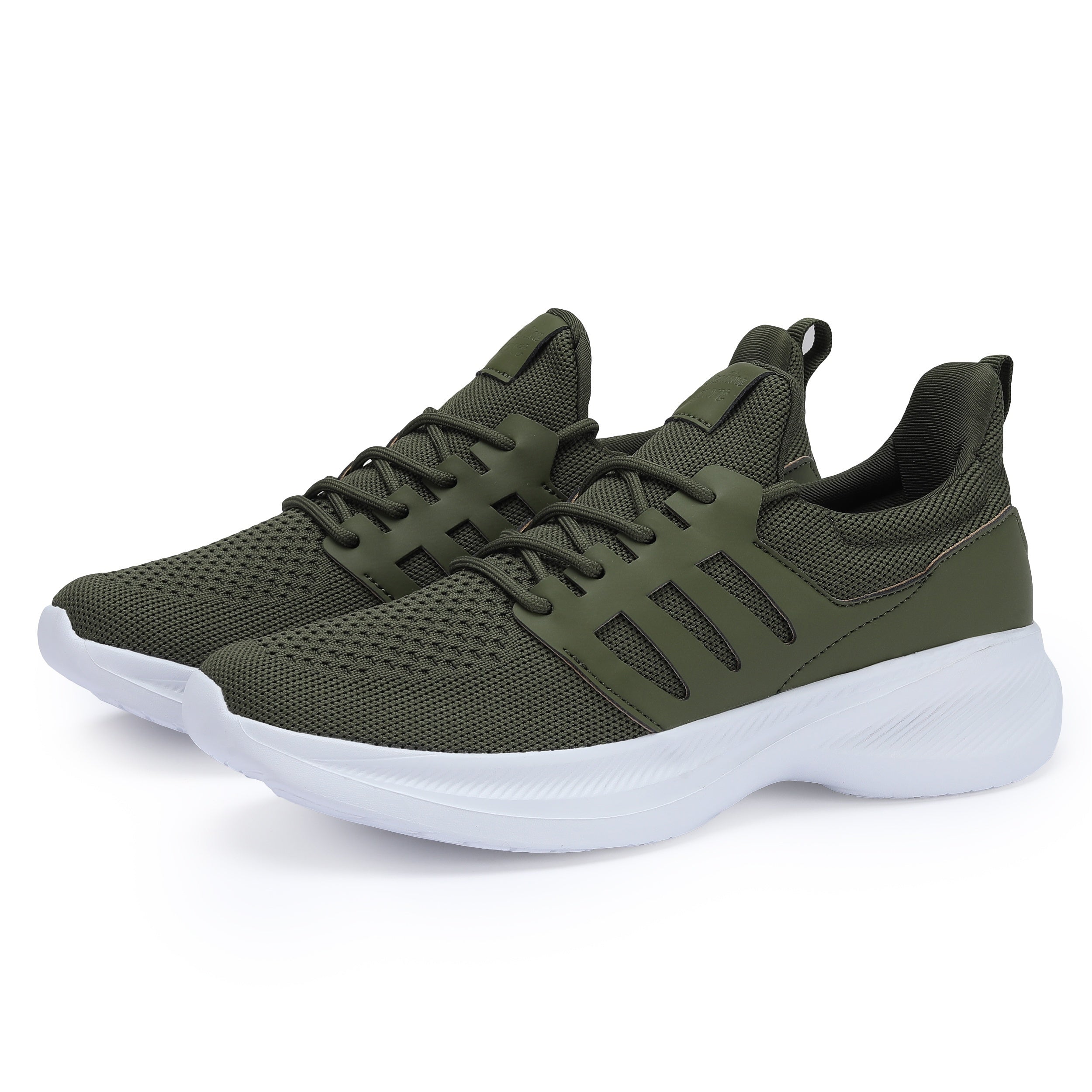 Men's Breathable Fabric Sneakers with Lace-Up Closure for All-Season Comfort