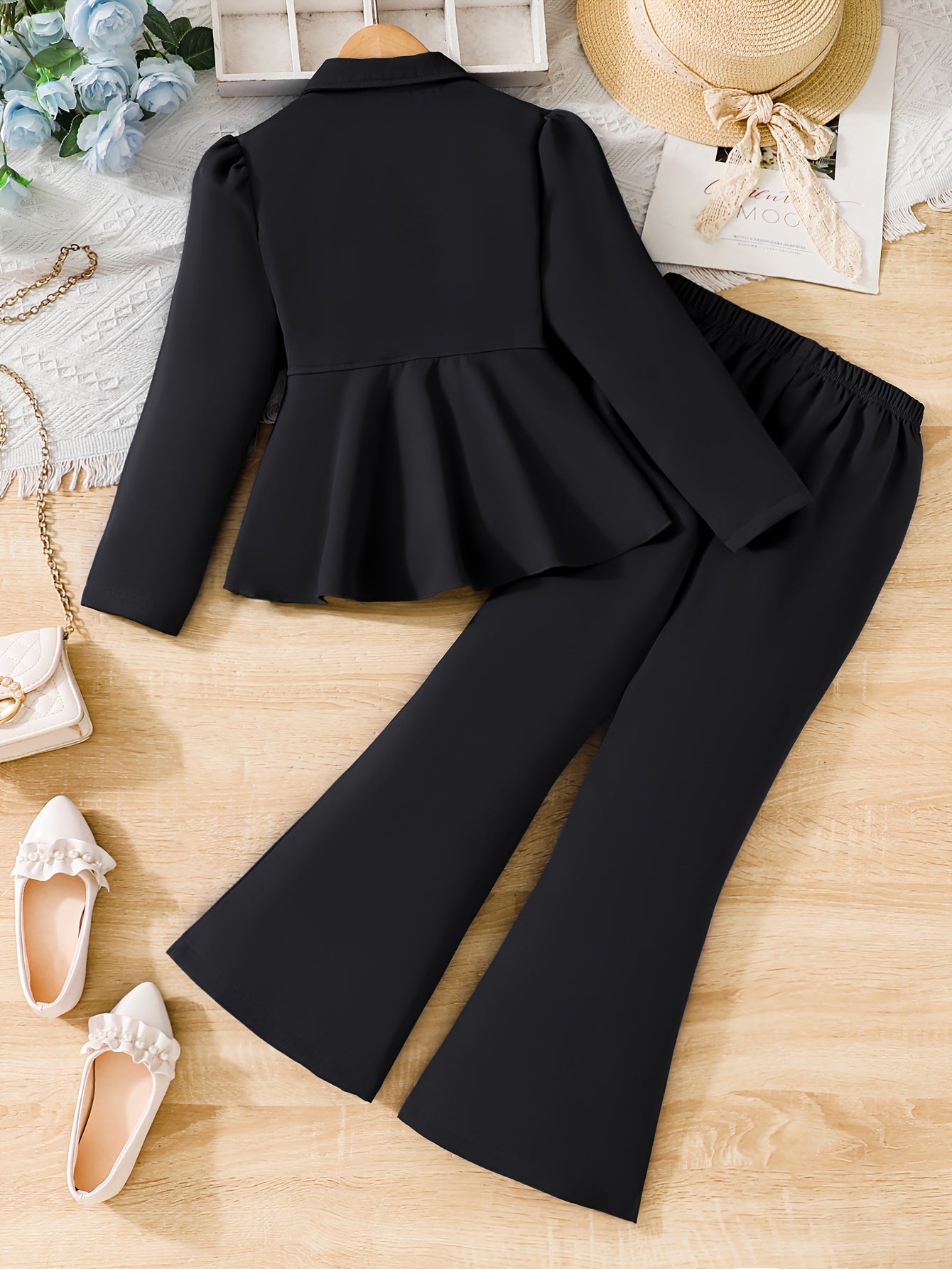 Детский королевский синий костюм с пиджаком и брюками для весенне-осенней одежды на улицу