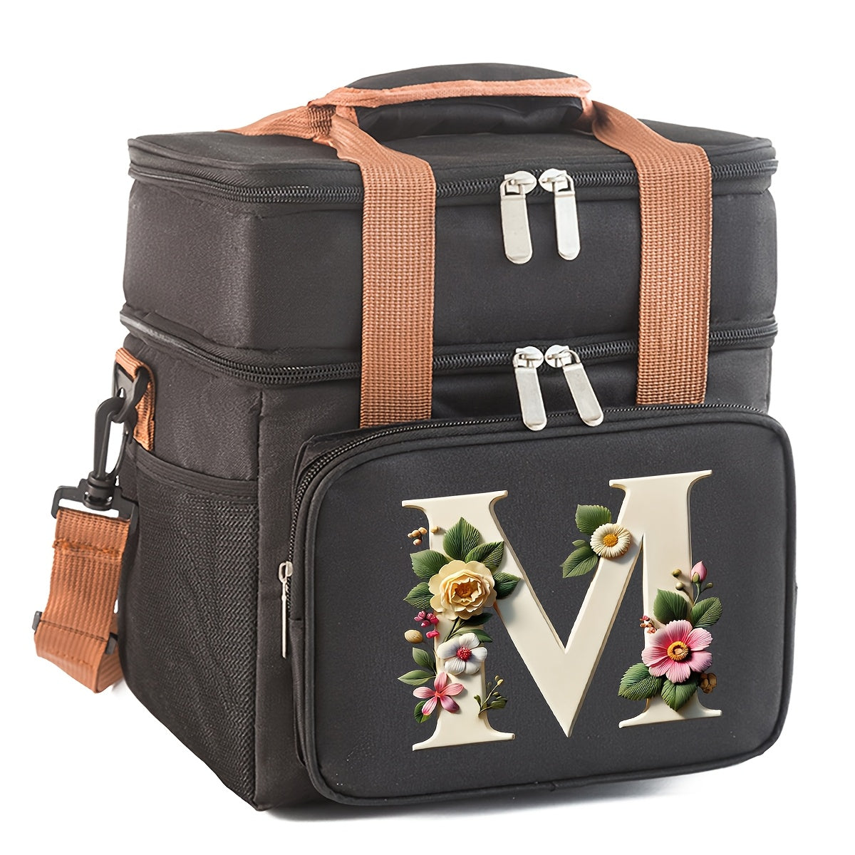 Insulated Lunch Bag Durable Oxford Cloth Portable Food Cooler for Camping Picnics