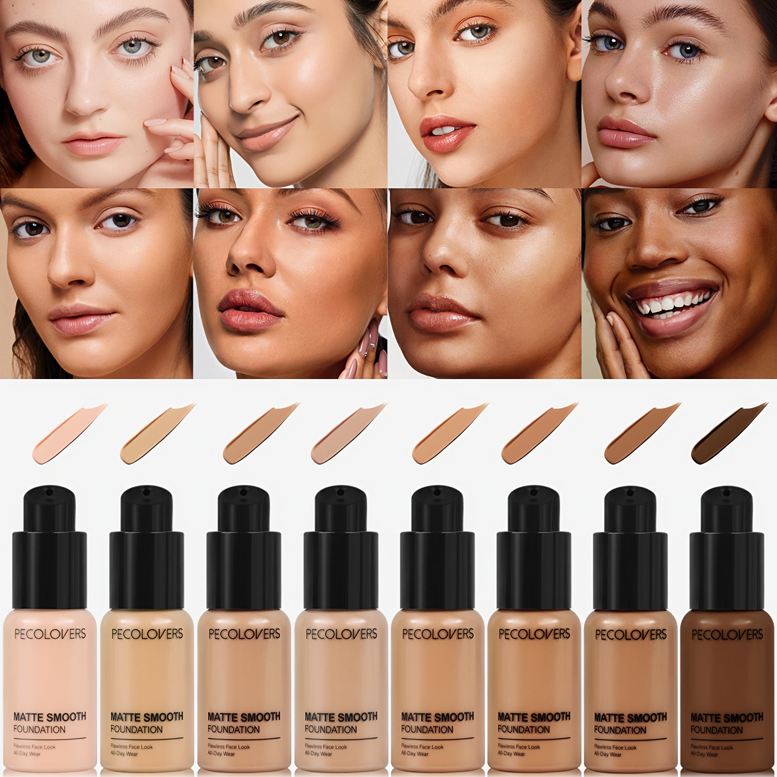 Full Coverage Concealer Foundation for Women Waterproof Long-Lasting Matte