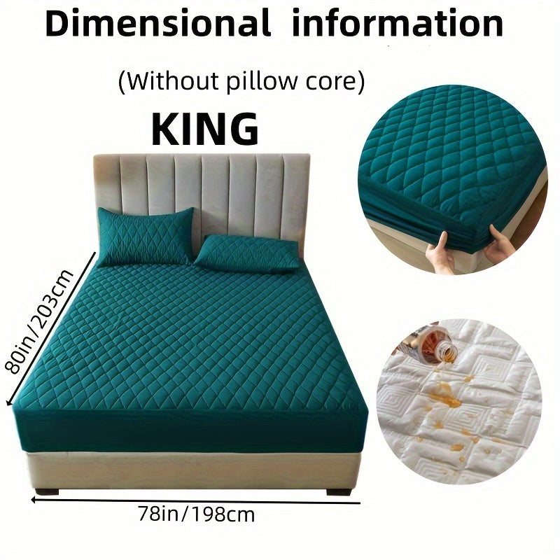 Fitted Sheet Set for 2/3 Bed Waterproof Deep Pocket Pillowcases Bedroom Guest Hotel