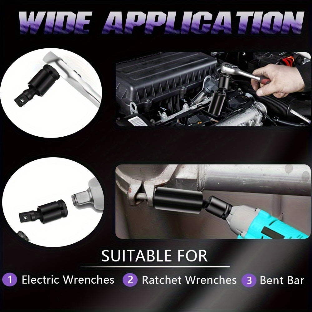 универсальный адаптер для головки торцевого ключа из стали с вращением на 360°