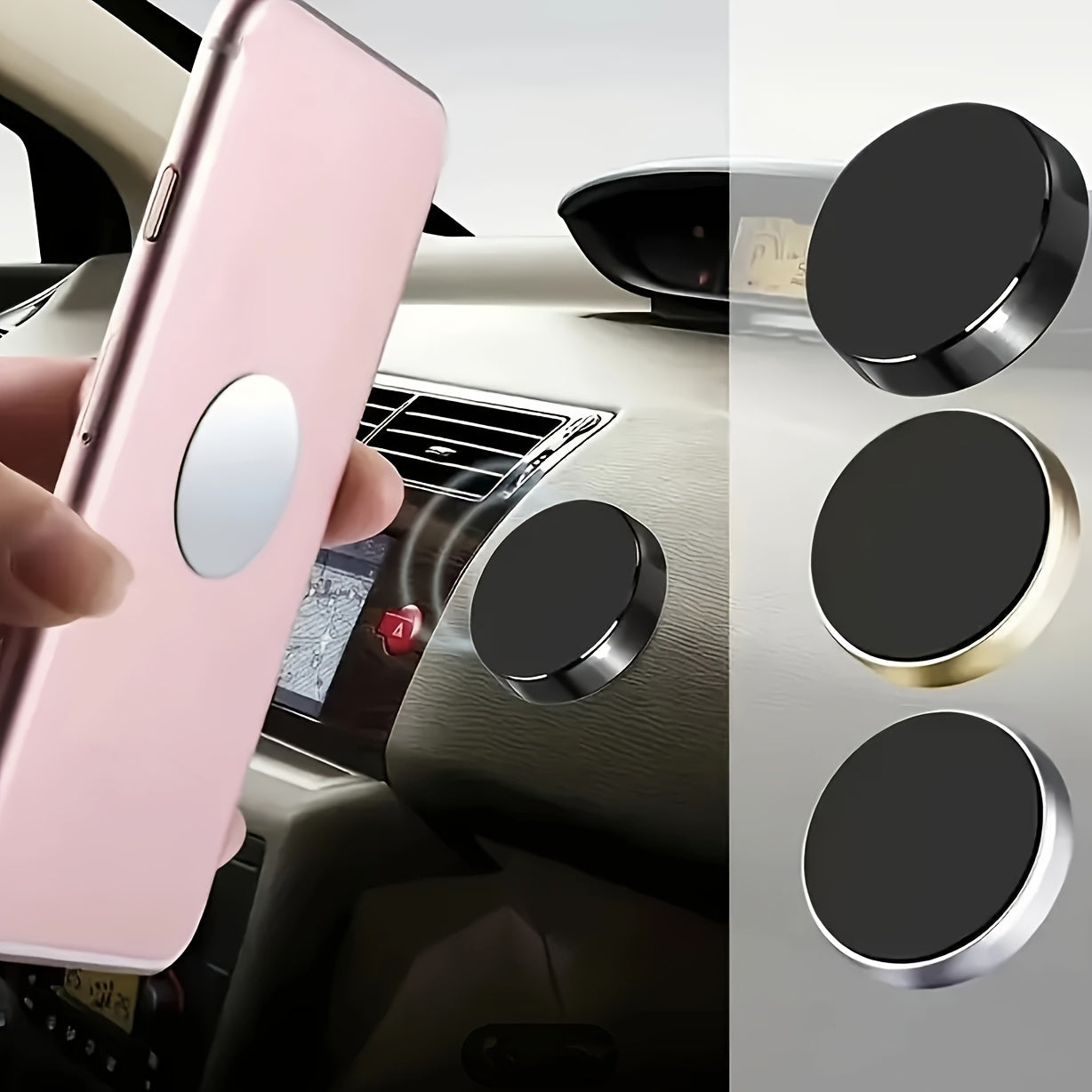 Magnitli alyuminiy avtomobil uchun telefonlar GPS PDAlar uchun sozlanadigan tutqich