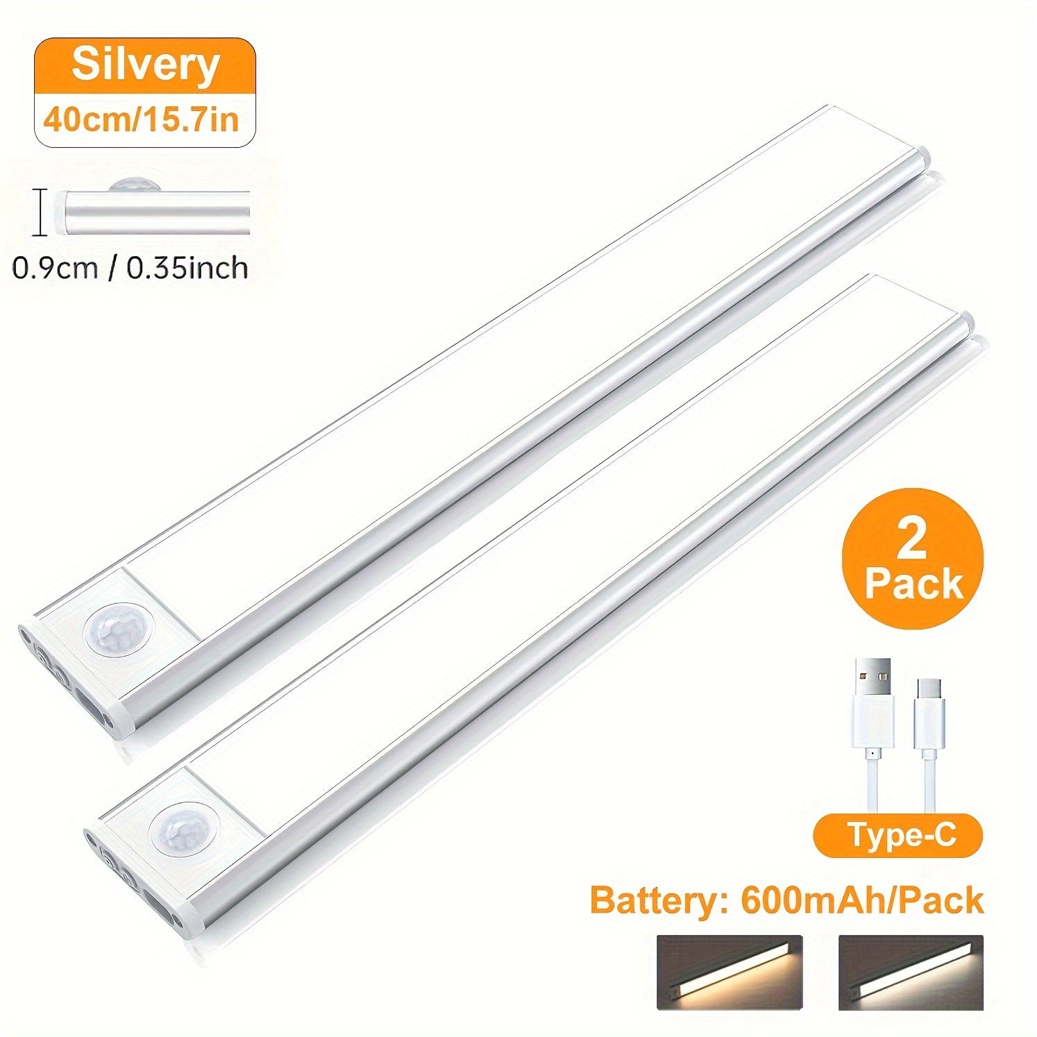 2 Ta'kidlanadigan Ostki Shkaf Yoritgichlari, Harakat Sensoriga ega, 3 Ta Rang Harorati, Magnit O'chirish funksiyasi, Shkaf va Oshxona Yoritgichi uchun mukammal. Shuningdek, Poydevor va Ombor uchun Simsiz Stolda Yoritgich sifatida ham foydalanish mumkin.