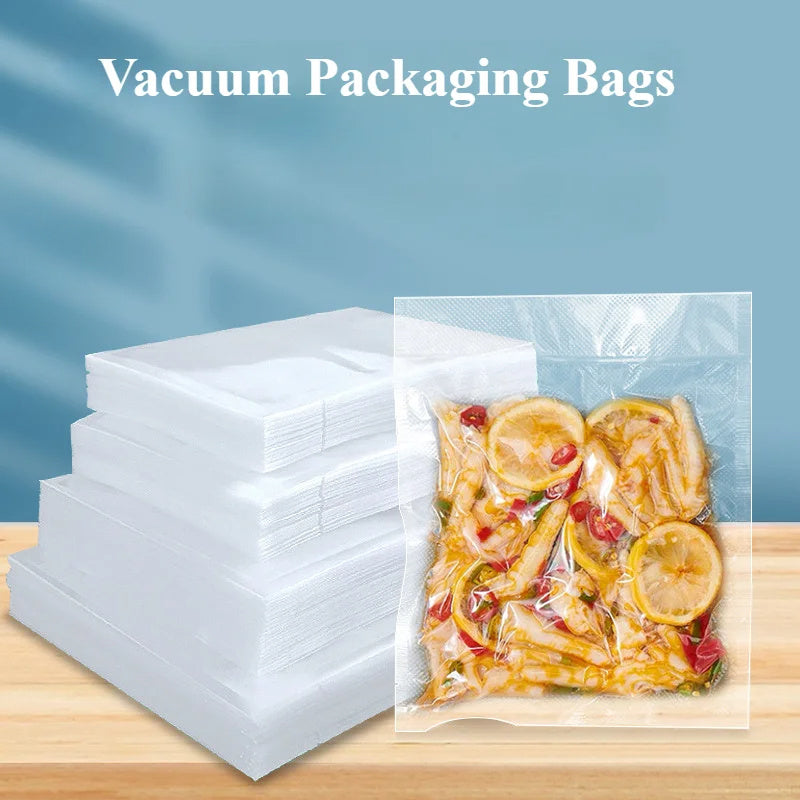 Reusable Food Storage Vacuum Sealer Bags 100 Pack for Freshness and Organization
