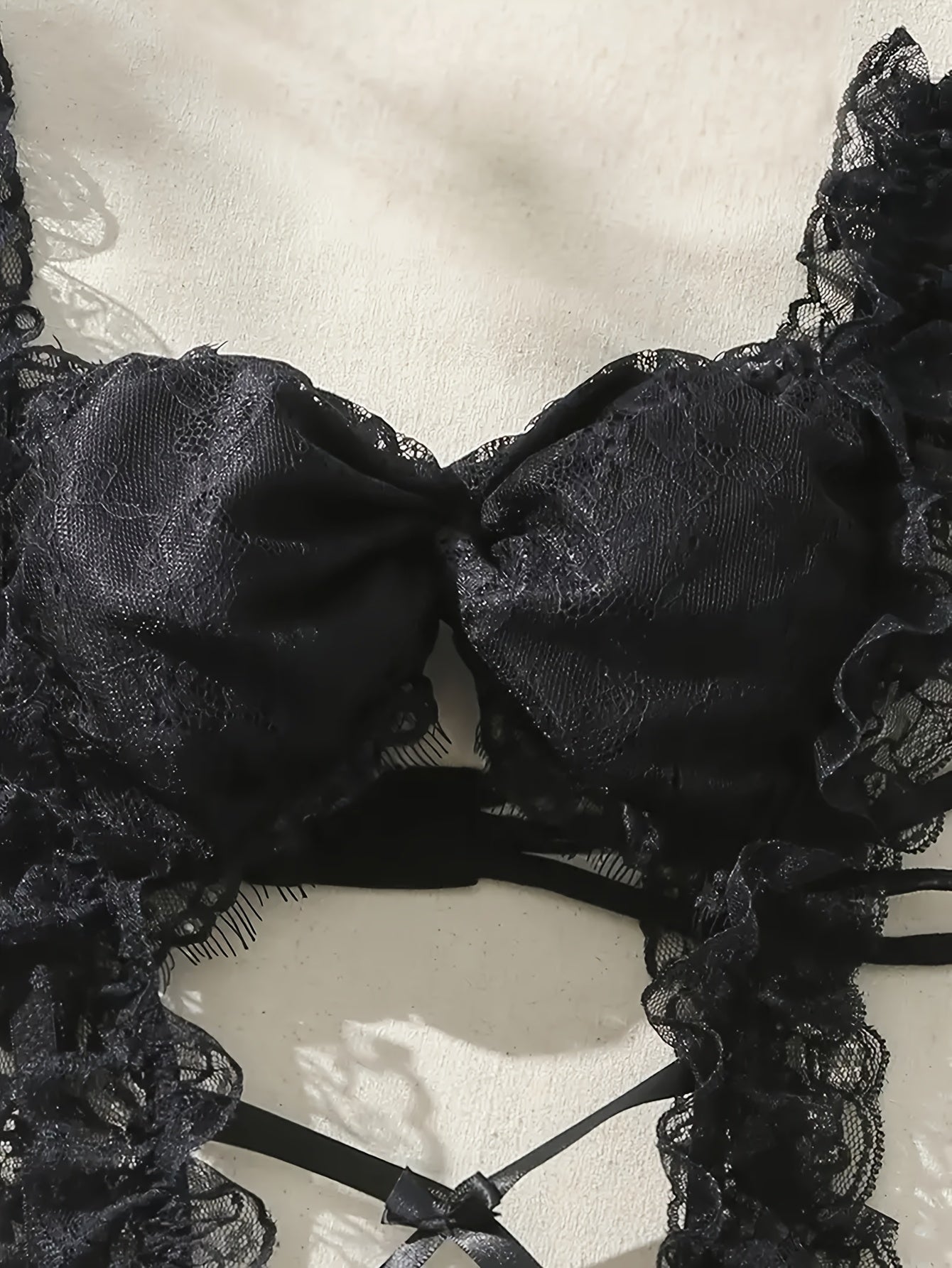 Women's Maid Costume with Mesh Tights Suspender Skirt Headwear and Bracelet