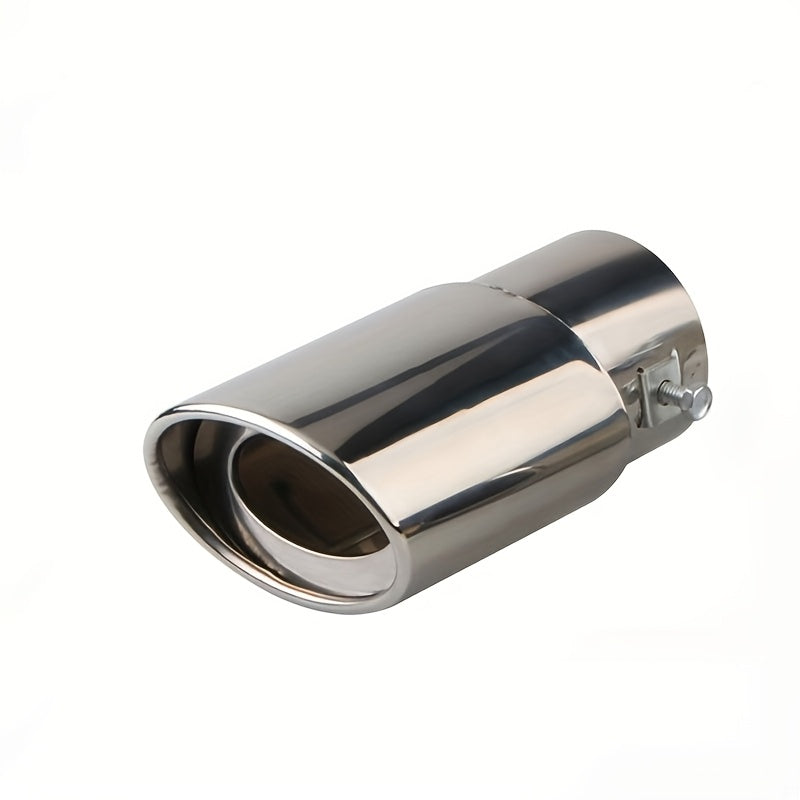Universal Stainless Steel Car Exhaust Tip Chrome Dual-Flow Fit Most Vehicles