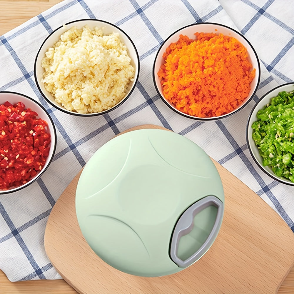 Picadora de alimentos vegetal manual, cortador de alimentos a mano para verduras, carne, cebolla