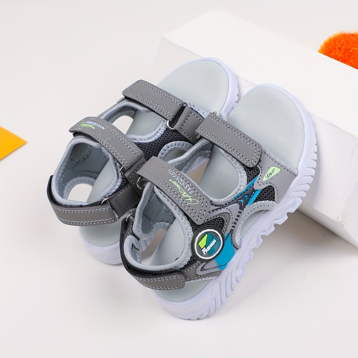 Kids' Floral Sandals with Adjustable Straps Non-Slip Sole Breathable Summer Footwear