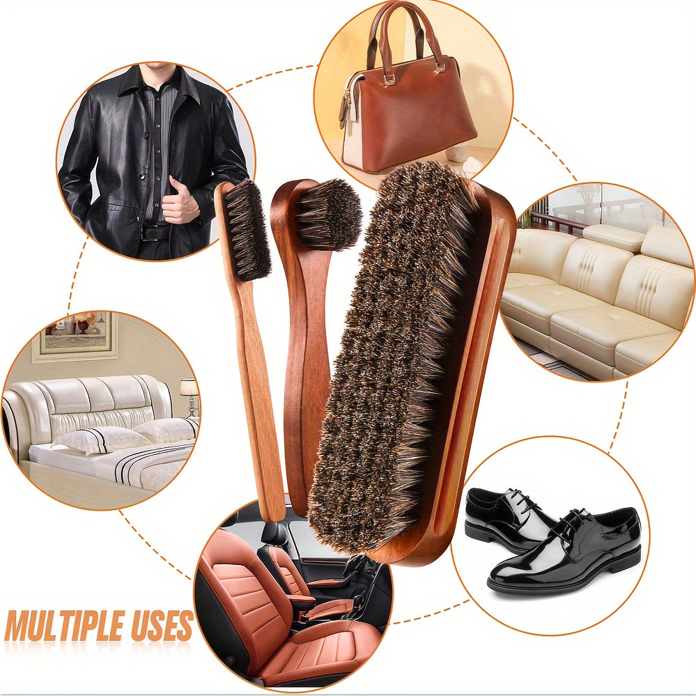 Ot junidan tayyorlangan tozalash cho'tkasi to'plami, yog'och tutqichi, yumshoq tuklar, qayta ishlatiladigan, elektr energiyasini talab qilmaydi, turli tozalash vazifalari uchun ko'p komponentlar. Avtomobil ichki qismi, kiyimlar uchun ideal.