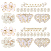 Kids Shoe Decorations 24Pcs Set Mixing Round Flower Pattern Hole Accents