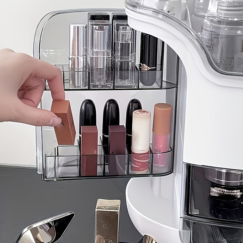 Women Plastic Makeup Organizer with Drawers Waterproof Vanity Storage