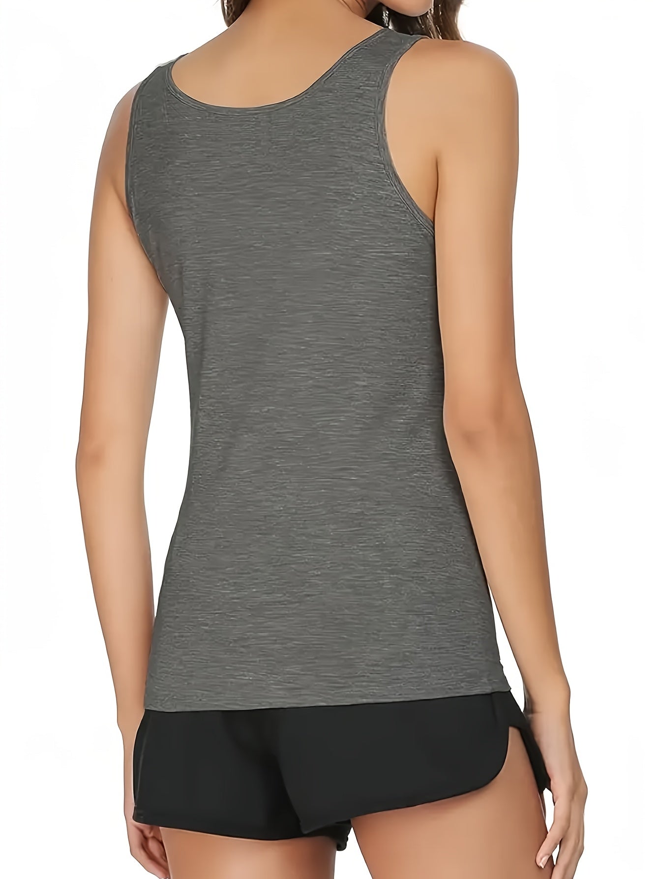 Women's Plus Size Tank Tops Breathable Stretchy Casual Workout Activewear