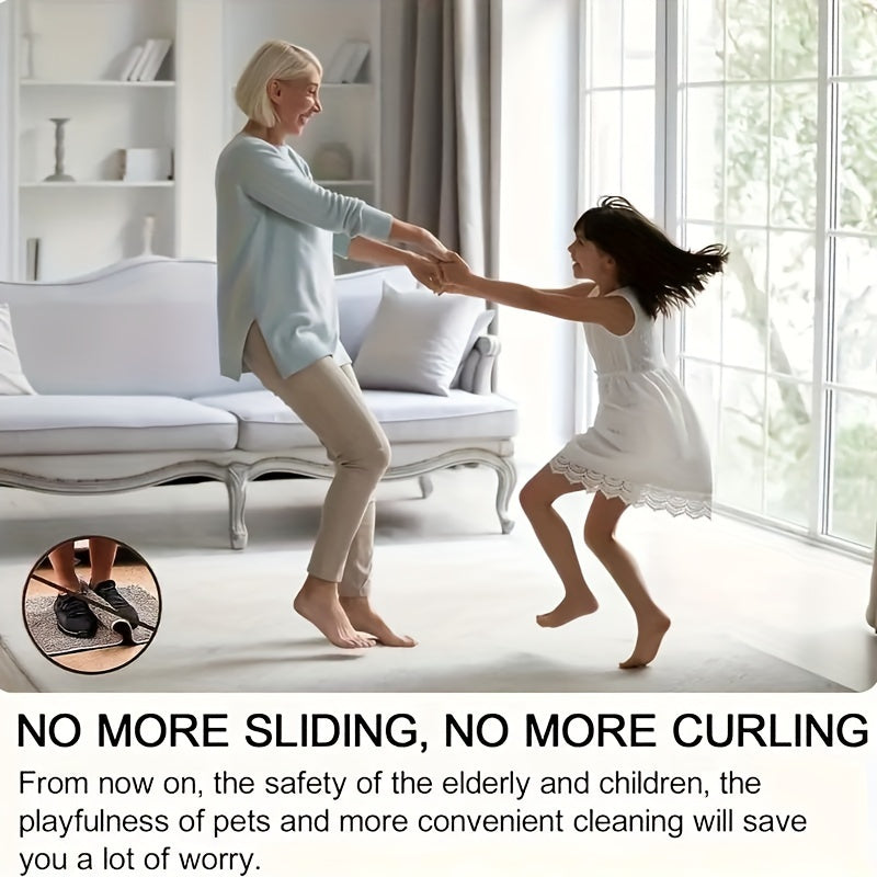 10 Pieces Tree-Shaped Carpet Stickers Non-Slip Tape for Hardwood Floors and Tiles