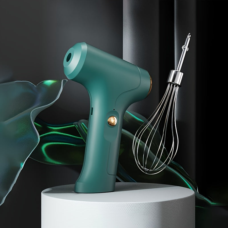 Stainless Steel Rechargeable Electric Whisk for Eggs and Milk Kitchen Tool
