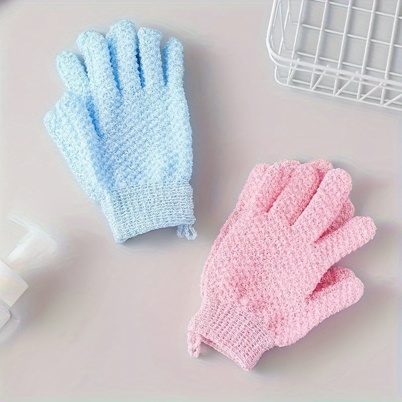 Exfoliating Shower Gloves for Cleansing and Massage Unscented