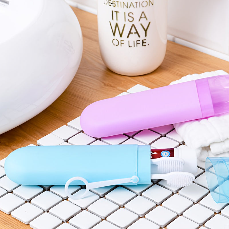 Travel Toothbrush and Toothpaste Storage Box Portable Organizer