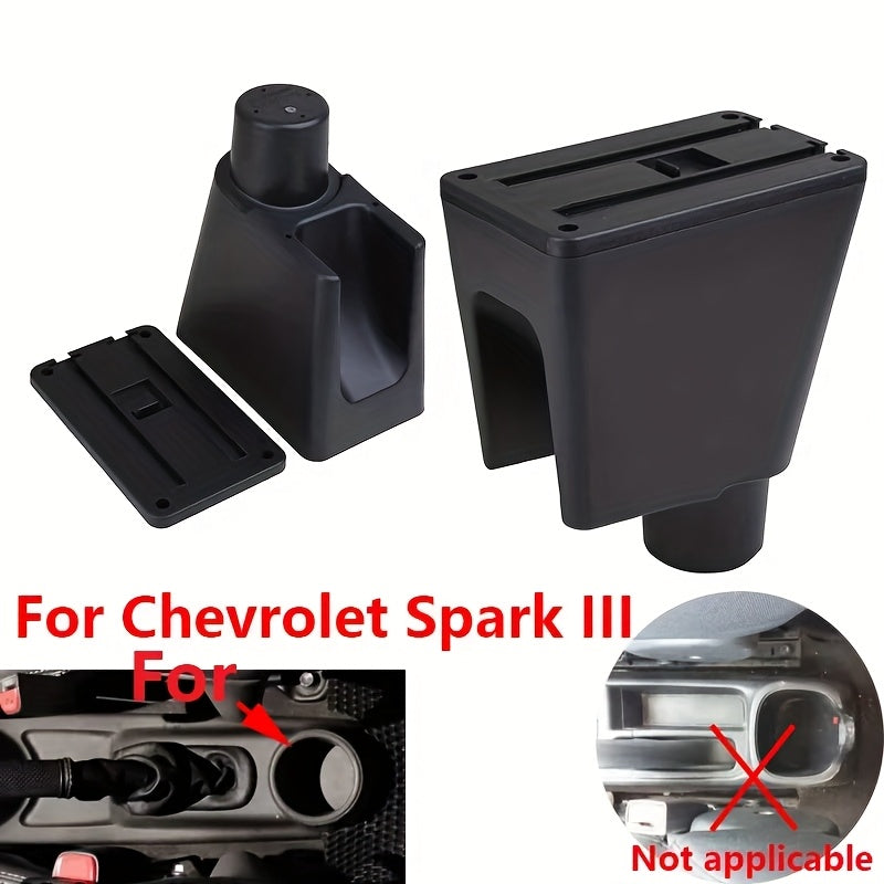 Spark Aveo T200 uchun ABS qora markaz konsoli tashkilotchisi saqlash qutisi
