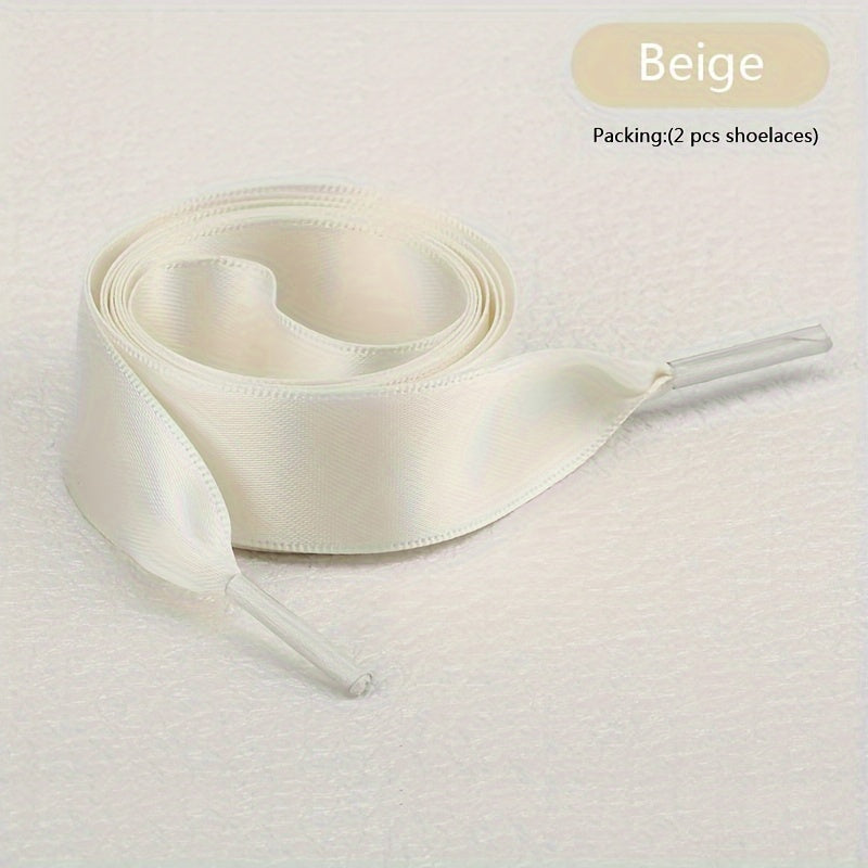 Unisex Polyester Shoelaces Solid Color for Sneakers and Boots