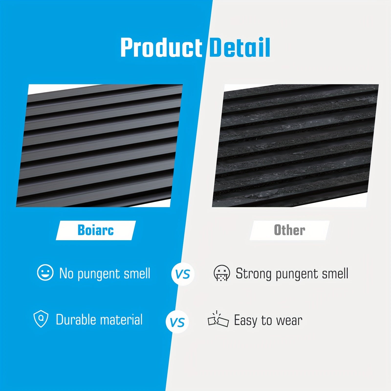 Self-Adhesive Rubber Door Threshold Ramp 2/5 Inch Rise Non-Skid for Wheelchair