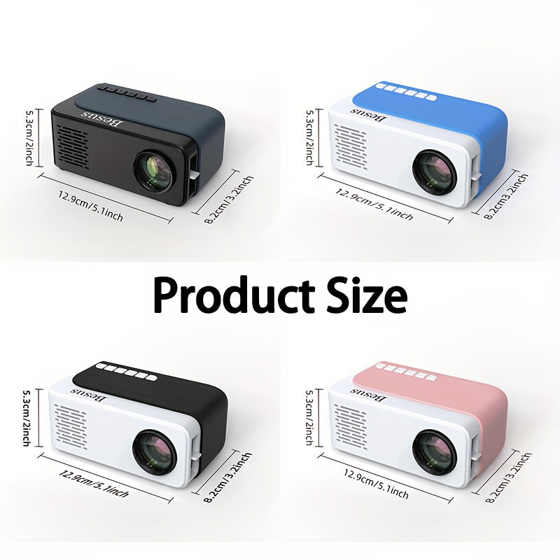 Mini Portable Projector With WiFi Support 1080P Full HD Indoor Outdoor