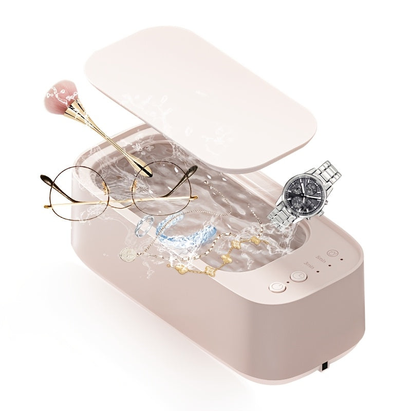 Portable Rechargeable Jewelry and Glasses Cleaner with High Frequency Vibration