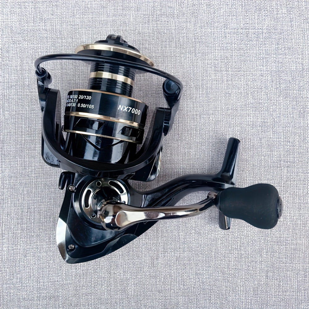 Metal Spinning Fishing Reel 14 Ball Bearings Long Casting Freshwater Black