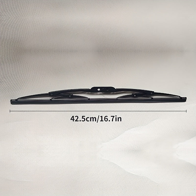Черная металлическая щетка-стеклоочиститель с натуральной резиной для всех автомобилей с U-образным крюком