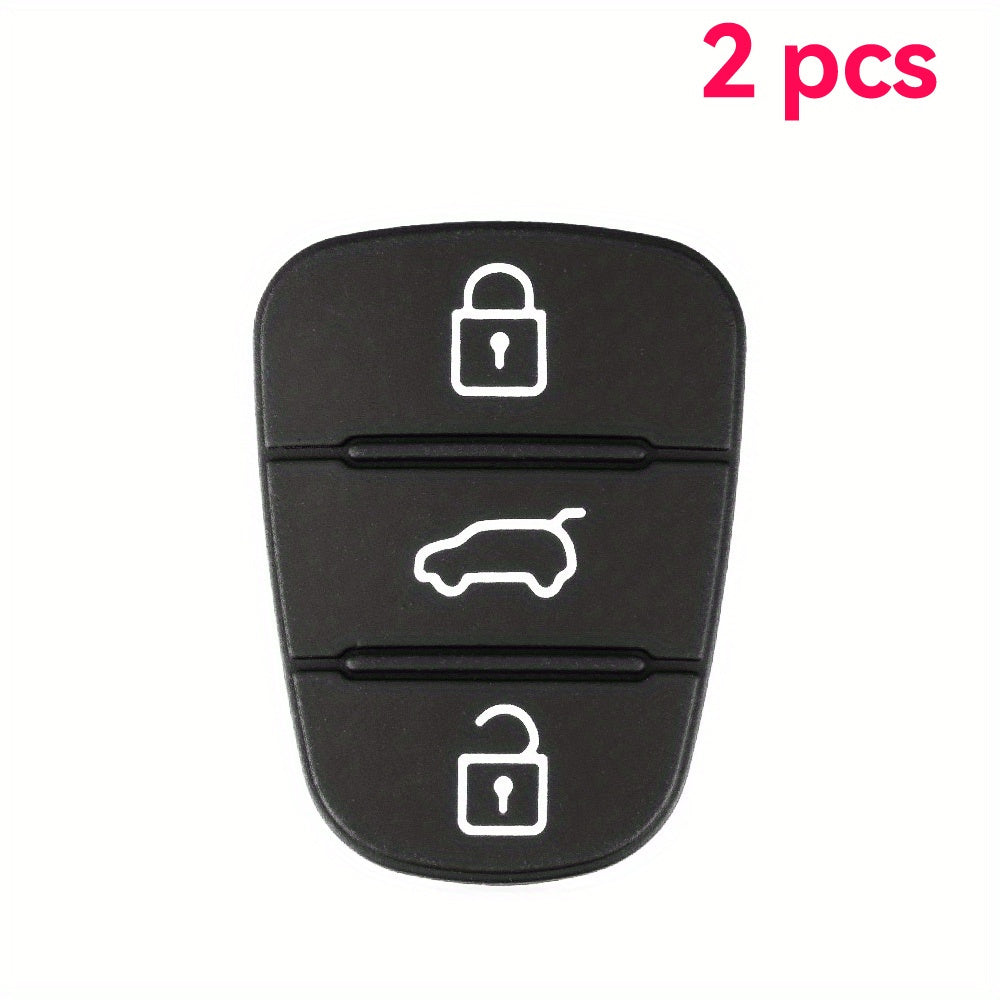 2pcs Silicone Rubber Key Shell Cover for Car Remote Fob with 2/3 Buttons