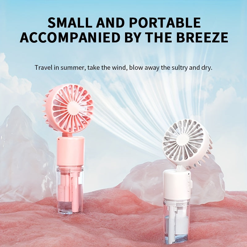 Portable USB Fan with Rechargeable Battery and Wearable Design