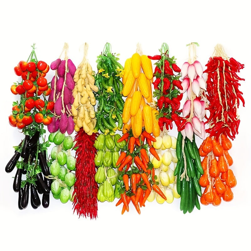 Artificial Foam Fruit Decor Set for Chinese-Style Photo Props and Restaurant Decor Onion Garlic Corn Red Pepper