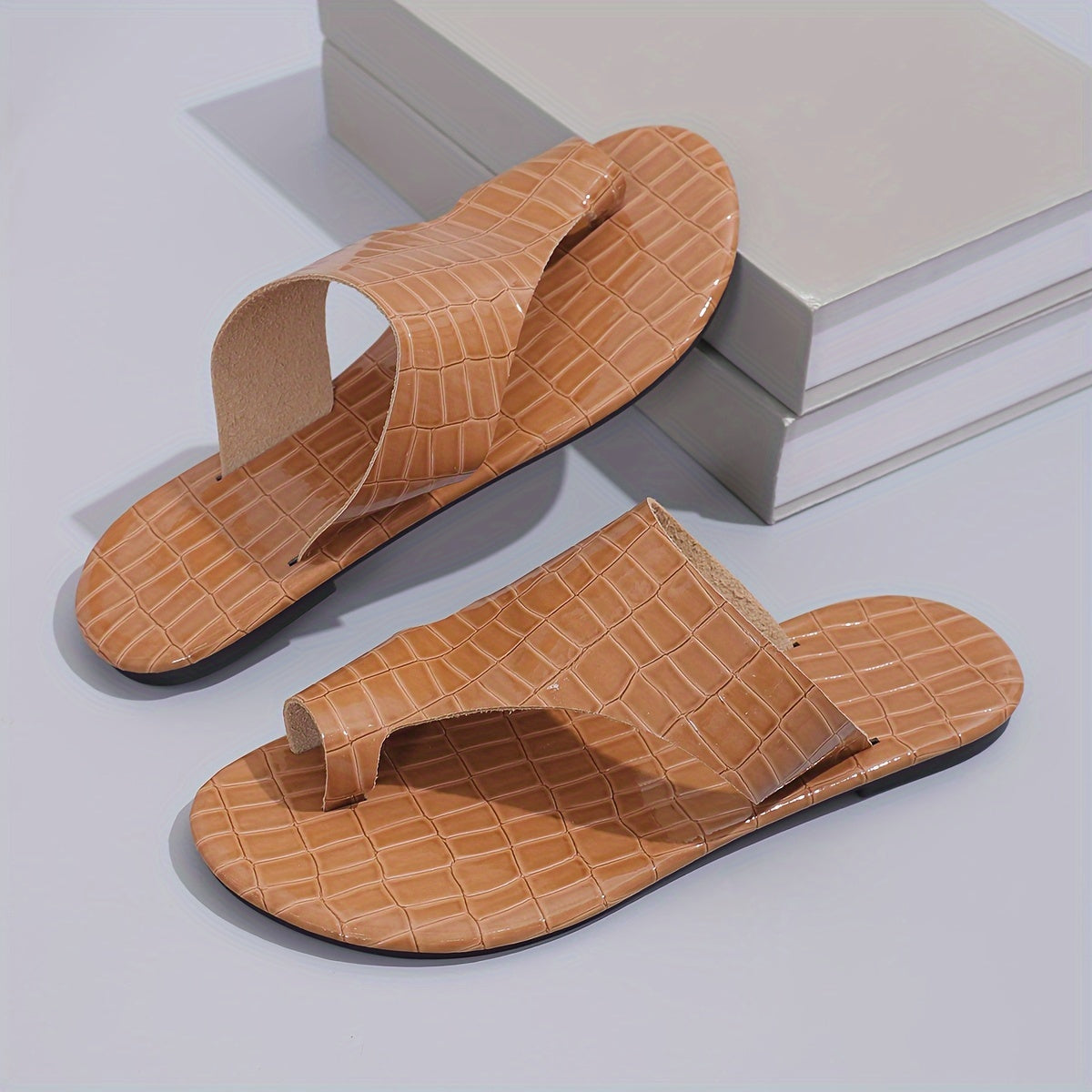 Women's Summer Flat Sandals Casual Round-Toe Roman Style