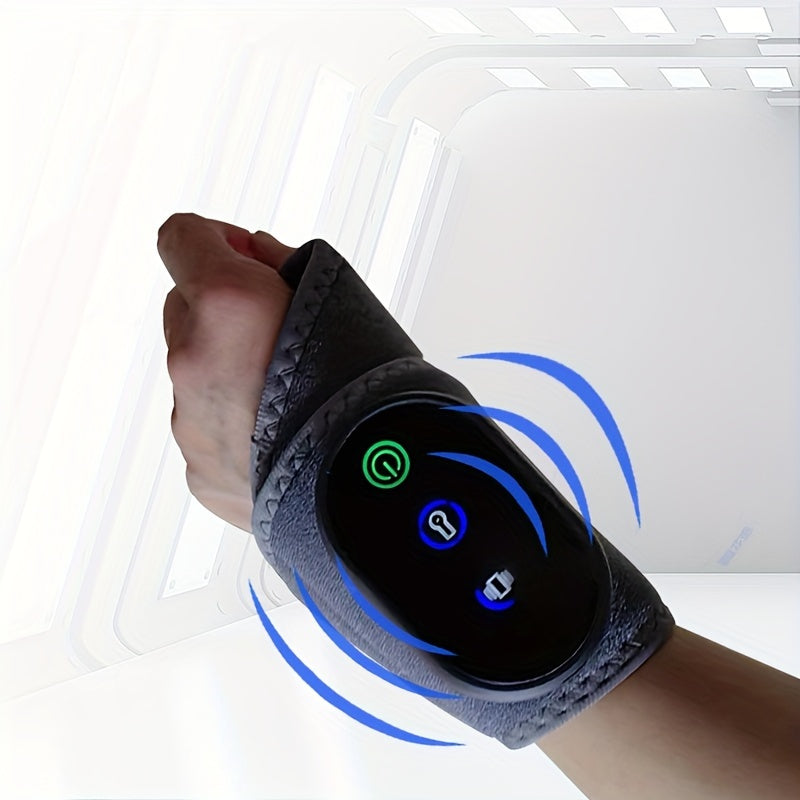Rechargeable Wrist Massager with Vibration and Heat for Relaxation and Gifting