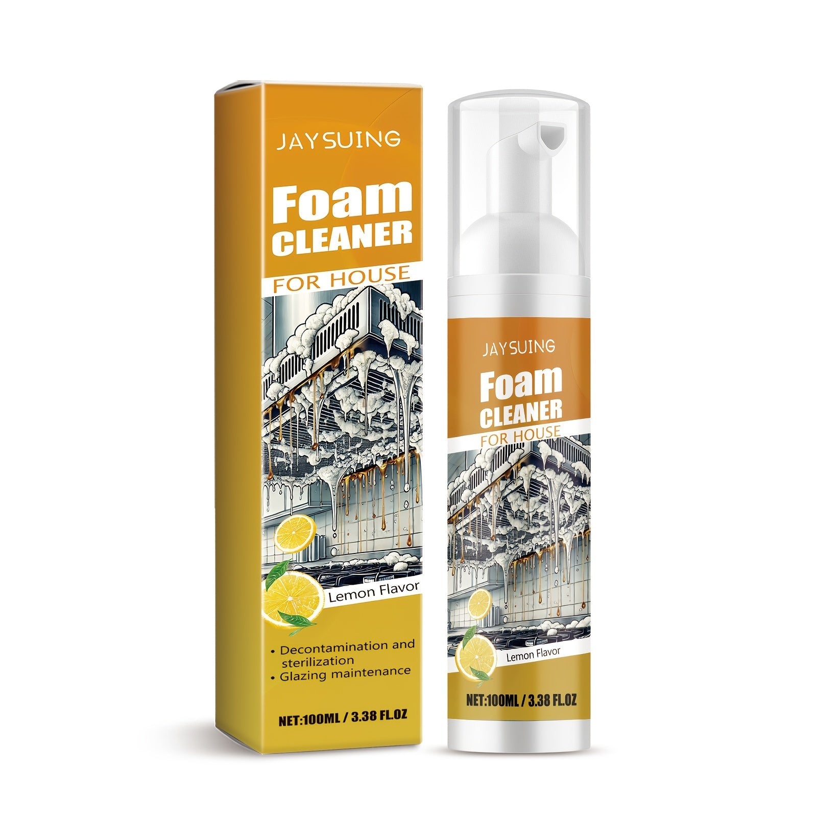 Multi-Purpose Foam Cleaner for Kitchen Bathroom Furniture Safe Residue-Free