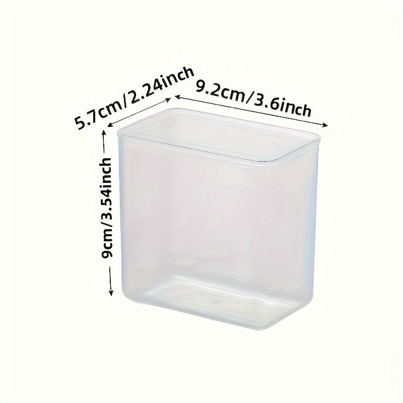 Wall-Mounted Adhesive Storage Box Plastic Transparent Bathroom Kitchen Laundry Organizer